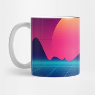 Throwback Sunset Synthwave Mug